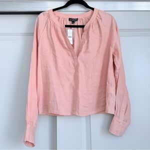 J. Crew Cabana top in linen